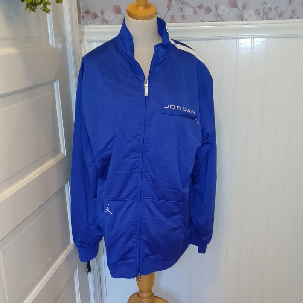 Jordan Vintage Men's Royal Blue Windbreaker XXL